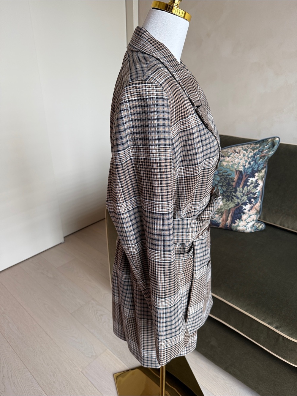 Halogen x Atlantic-Pacific Plaid Coat Nordstrom Exclusive Size 1X - Picture 7 of 12